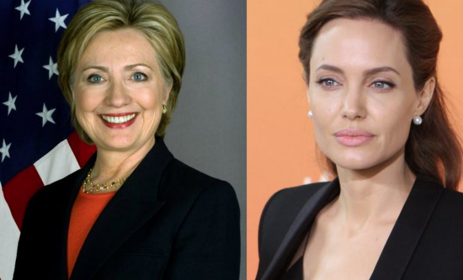 Hillary Clinton e Angelina Jolie