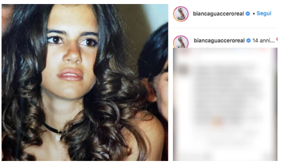 bianca guiaccero da piccola