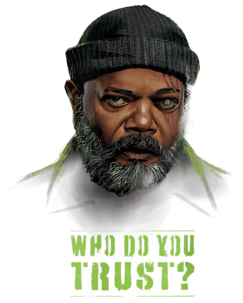 Invasione segreta, poster dei personaggi, Samuel L Jackson, Nick Fury
