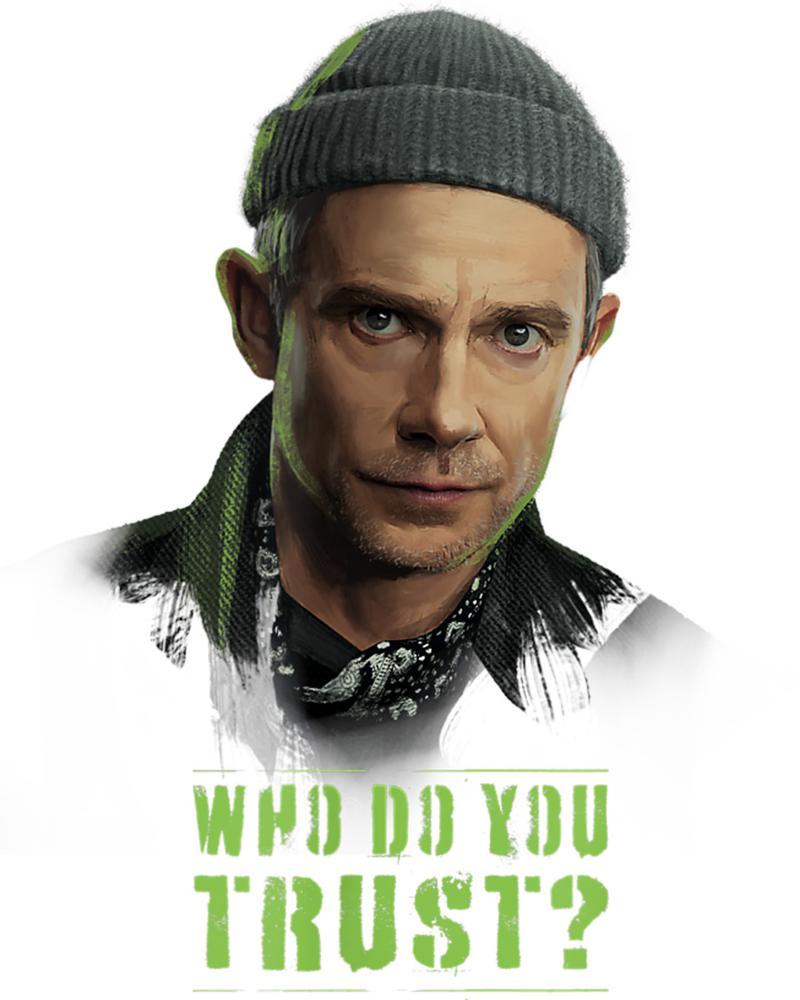 Invasione segreta, Poster dei personaggi, Martin Freeman, Everett Ross