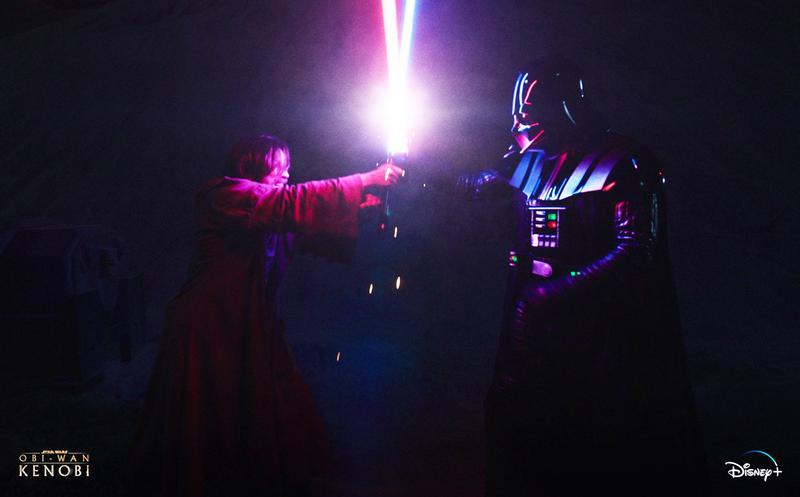 Obi-an Kenobi contro Darth Vader in Obi-Wan Kenobi
