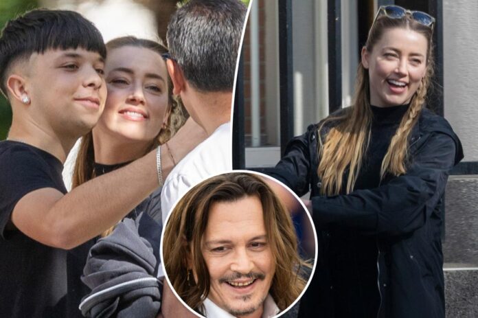 Amber Heard sembra felice a Madrid tra le foto dei denti di Johnny Depp
