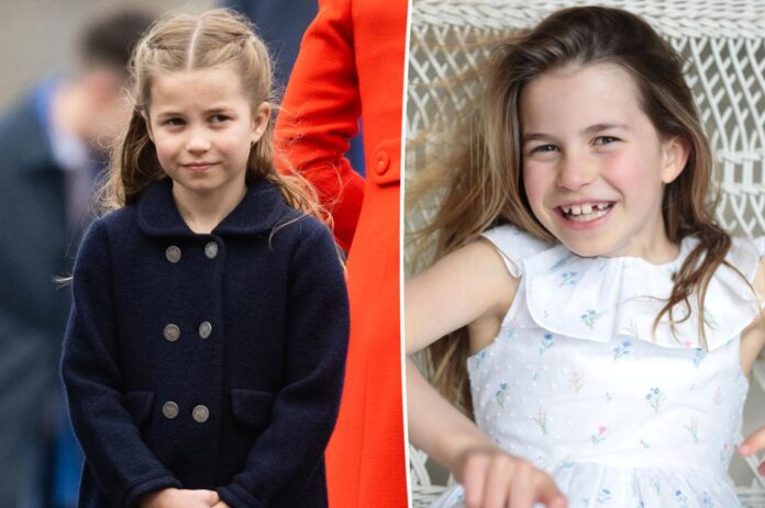 La principessa Charlotte mostra i denti mancanti nella foto dell'ottavo compleanno
