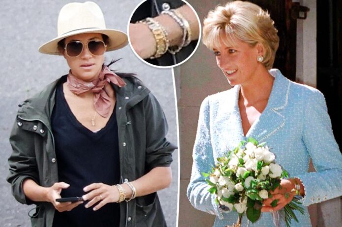 Meghan Markle indossa l'orologio della principessa Diana durante un'escursione
