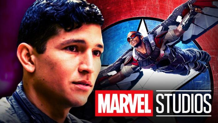 Joaquin Torres, Danny Ramirez Falcon, Marvel Studios logo