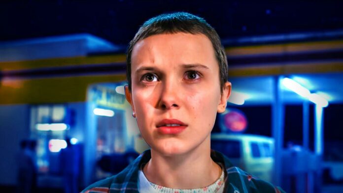 Millie Bobby Brown as Eleven in Stranger Things Season 4