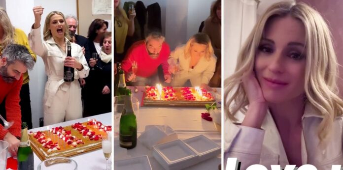 Festa a sorpresa per i 47 anni di Michelle Hunziker: dopo le prove del suo show torta e brindisi con collaboratori e amici vip