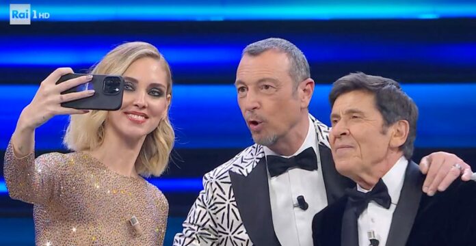 Selfie Ferragni, Amadeus, Morandi