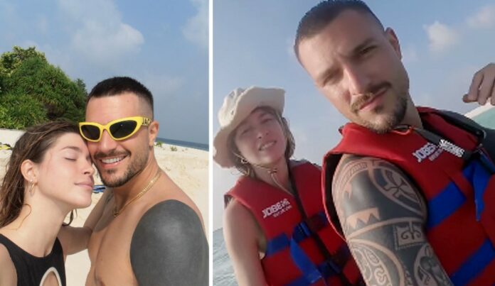 Andrea Zelletta e Natlia Paragoni volano alle Maldive senza la piccola Ginevra