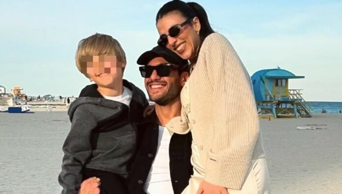 Giulia Salemi e Pierpaolo Pretelli volano a Miami e l'ex velino riabbraccia il figlio che ora vive negli USA con la mamma