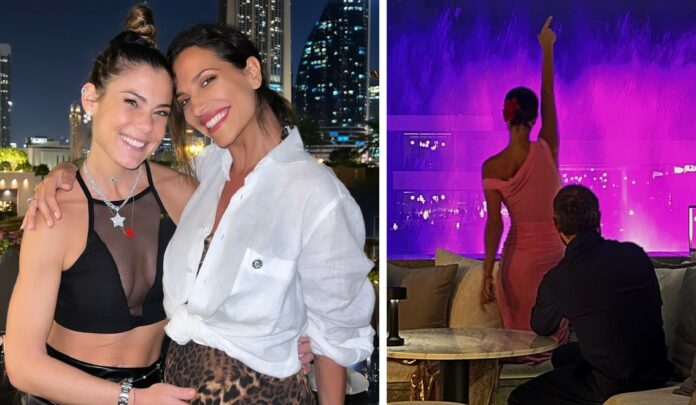 La showgirl Roberta Morise al settimo cielo col pancione a Dubai si diverte da matti: guarda