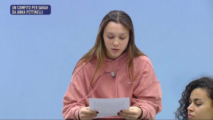 Amici 23, Sarah si lamenta del compito di Anna Pettinelli: 