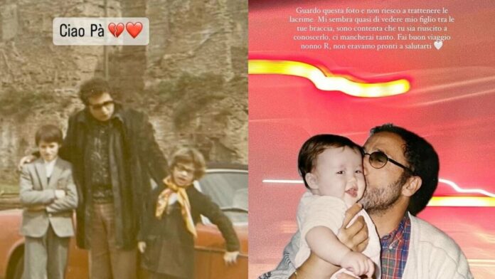 Addio al papà di Eros Ramazzotti: il cantante e la figlia Aurora lo ricordano sui social