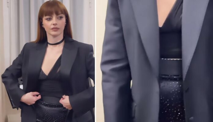 Annalisa unica cantante a non scendere le scale dell'Ariston durante la prima serata di Sanremo, parte il gossip: è incinta?