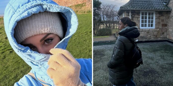 Tra Belen e l'ultimo fidanzato Elio è davvero già finita? Lei ha trascorso il weekend nella grigissima Scozia, sembra da sola: foto