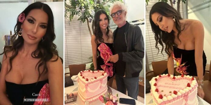 Elisabetta Gregoraci festeggia il compleanno anche con l’ex marito Briatore: le foto della terza cena per i 44 anni
