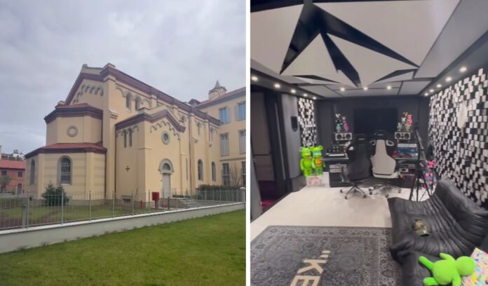 Fedez mostra i suoi nuovi uffici in una chiesa sconsacrata a Milano