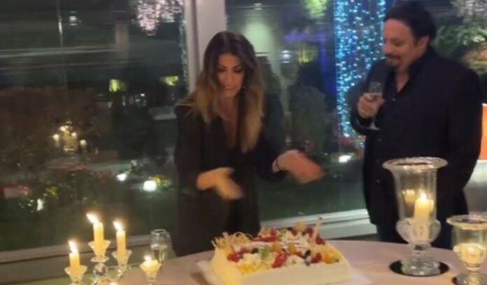 Flora Canto festeggia alla grande i 41 anni con Enrico Brignano