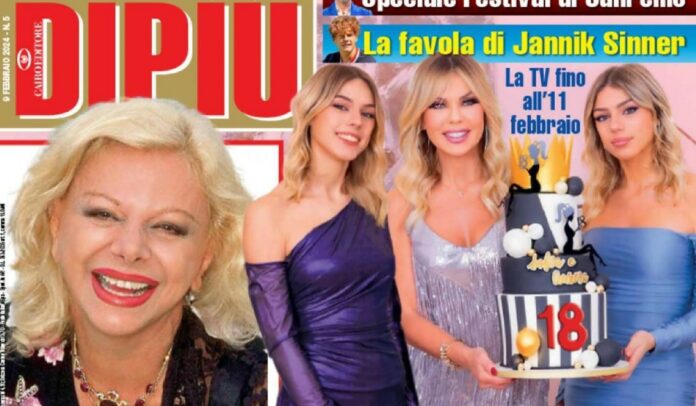 Le figlie gemelle di Matilde Brandi appena compiuto 18 anni conquistano già la loro prima copertina insieme alla mamma: guarda