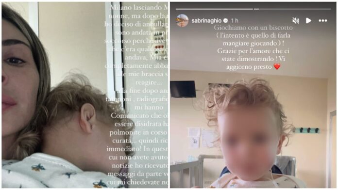 Sabrina Ghio e il ricovero della figlia: “Mi sono sentita dire che era una semplice influenza”
