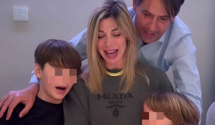 Simone Inzaghi festeggia in famiglia i 41 anni della moglie Gaia Lucariello
