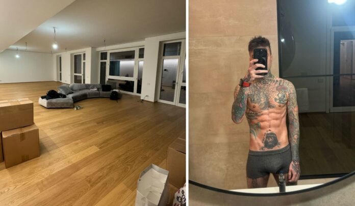 Fedez mostra la prima foto del suo nuovo attico a Milano ancora spoglio, poi si fa un selfie nel bagno: guarda