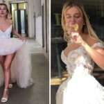 Clizia Incorvaia cambia il vestito da sposa a meno di due mesi dalle nozze e corre a Milano per la nuova prova abito: guarda
