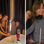 Le foto del compleanno di Fabio Caressa che ha festeggiato 57 anni con la moglie Benedetta Parodi e i tre figli