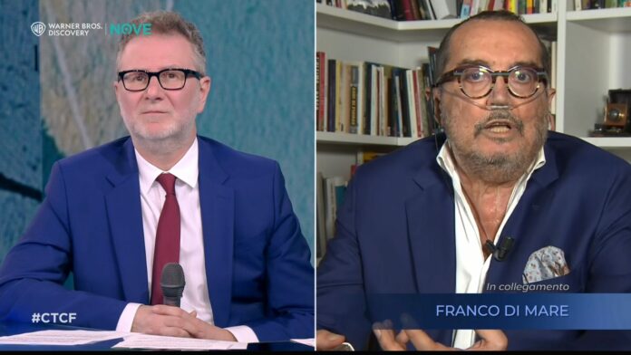 Franco Di Mare da Fabio Fazio intubato: “Mi serve per respirare, ho un tumore a causa dell’amianto”