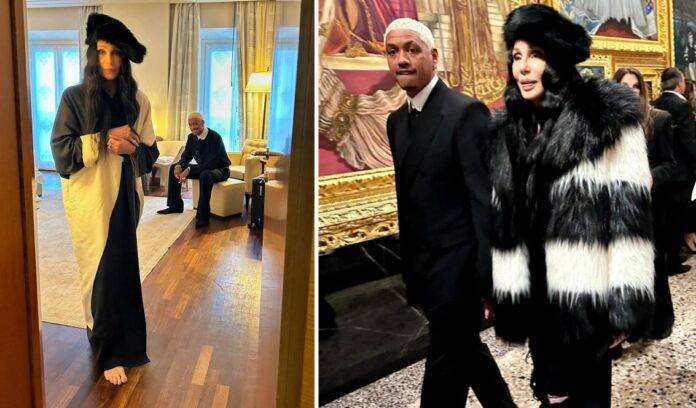 Cher arriva a Milano con il baby fidanzato Alexander più giovane di 40 anni