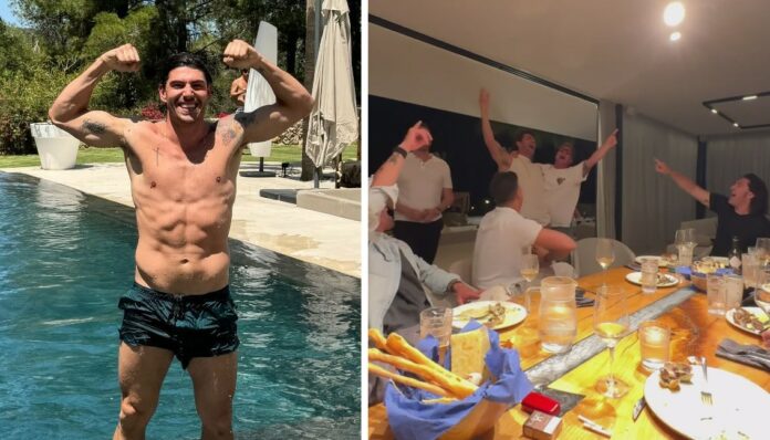 Ignazio Moser festeggia l'addio al celibato in Spagna con le amici: le immagini