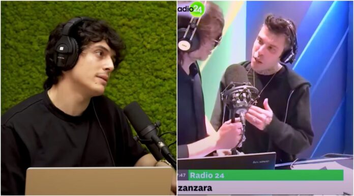La frecciata di Fedez su Muschio Selvaggio: “Era meglio prima o adesso?”, Cruciani: “Ancora va in onda?”