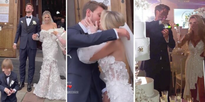 Il calciatore della Juve Daniele Rugani e la conduttrice Michela Persico si sono sposati! Grande festa a Torino, c'è anche qualche vip: guarda