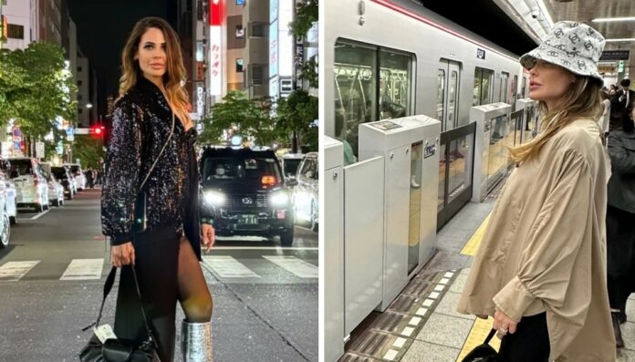 Ilary Blasi vola a Tokyo e sfoggia i suoi look da viaggio