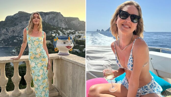 Chiara Ferragni, weekend da favola a Capri