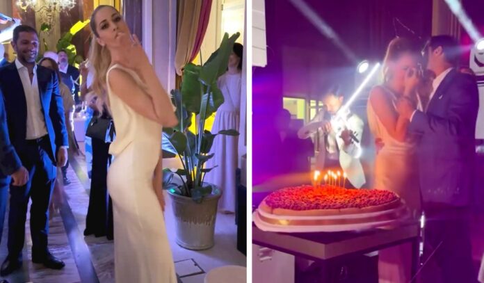 Elena Santarelli e Bernardo Corradi festeggiano 10 anni di matrimonio con un party elegantissimo