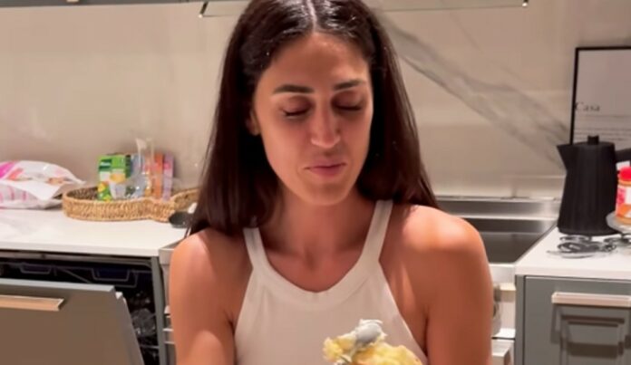 Cecilia Rodriguez si abbuffa di gelato prima del matrimonio