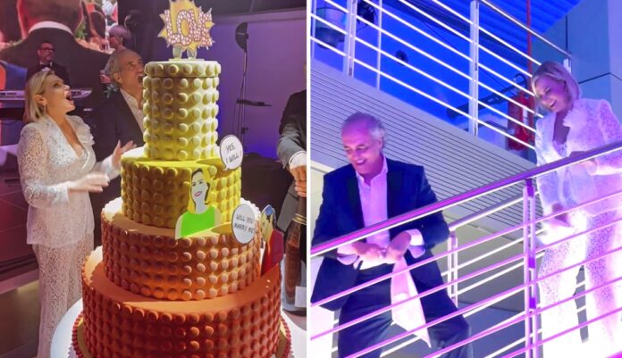 Il party pre-matrimonio a Milano con tanti amici vip di Simona Ventura e Giovanni Terzi