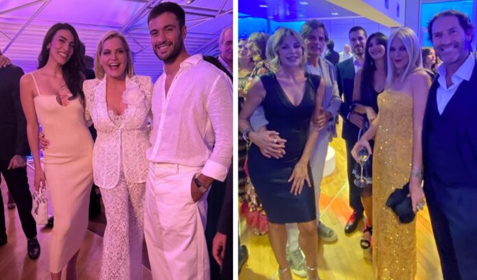 Le foto del party pre-nozze pieno di vip di Simona Ventura e Giovanni Terzi