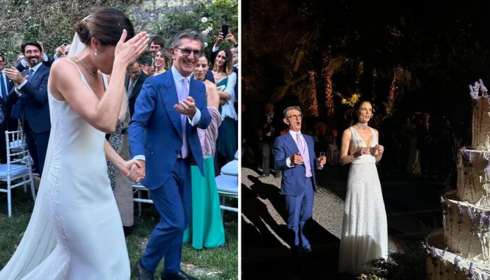 Le foto delle nozze dell'ex Miss Italia Daniela Ferolla con il manager Vincenzo Novari a Roma