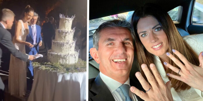 L’ex Miss Italia Daniela Ferolla ha sposato il manager Vincenzo Novari: le foto del ‘sì’ pieno di vip a Roma
