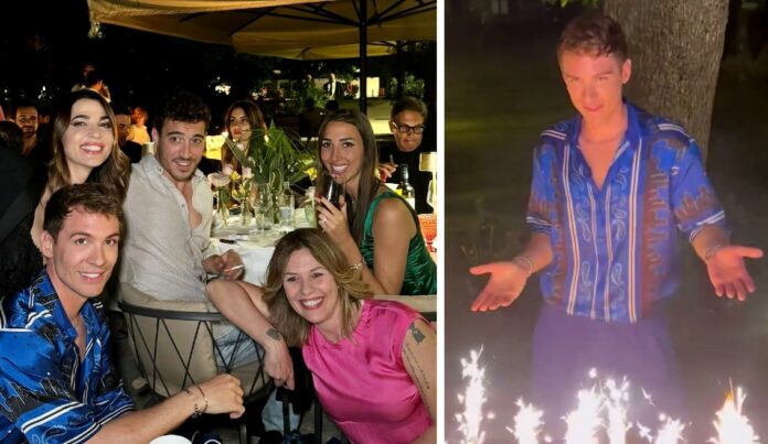 Le foto del party a Milano per i 34 anni di Alberto De Pisis