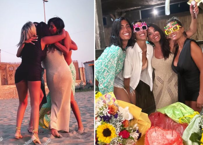 Federica Nargi torna a Roma per festeggiare i 40 anni della sorella Claudia