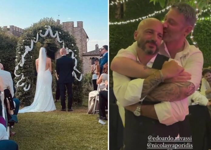 Nicolas Vaporidis si è sposato nel weekend: seconde nozze a 12 anni di distanza dal matrimonio con Giorgia Surina. Guarda