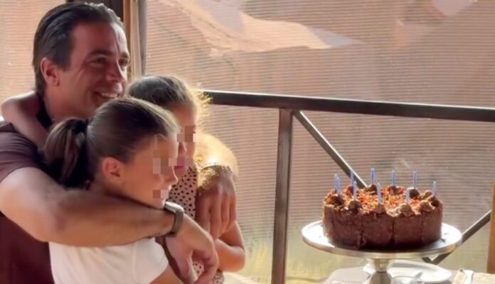 Alessandro Matri festeggia 40 anni durante il Safari con Federica Nargi e le figlie