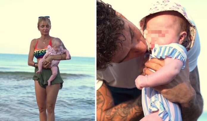 Andreas Muller e Veronica Peparini, estate magica con le gemelline Penelope e Ginevra: alba al mare