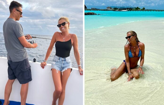 Federica Panicucci alle Maldive ad agosto col compagno