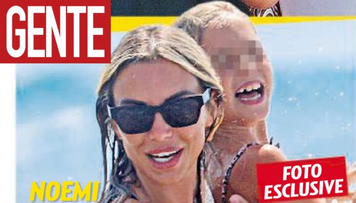 Isabel Totti gioca e si diverte da matti in vacanza con la 'matrigna' Noemi Bocchi: le immagini su 'Gente'