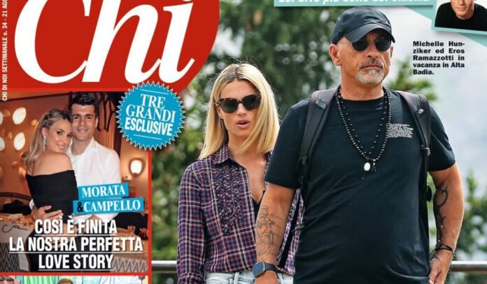 Michelle Hunziker ed Eros Ramazzotti in vacanza insieme: l’affetto tra i due ex coniugi si rafforza sempre di più