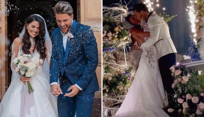 Teresa Langella e Andrea Dal Corso si sono sposati: le immagini del matrimonio a Sorrento